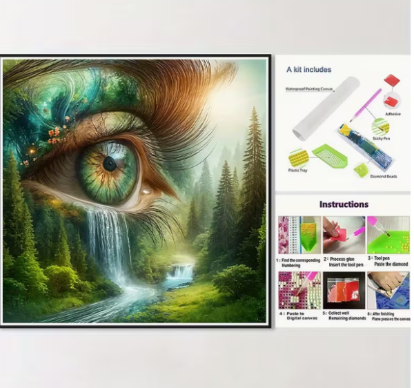 Diamond Painting Augenbild